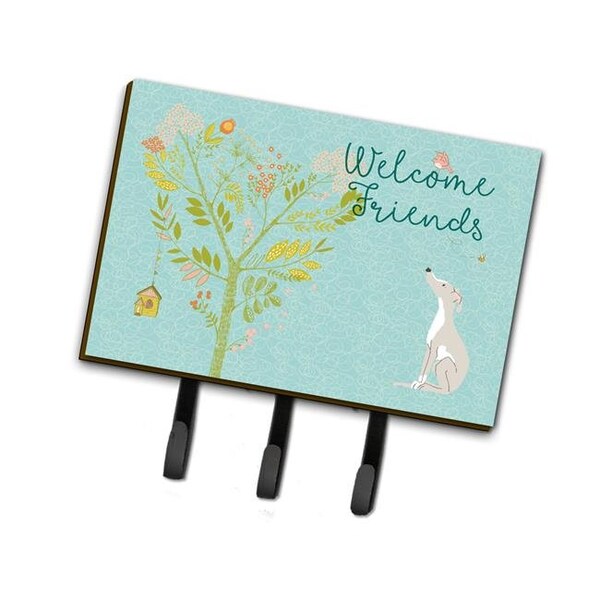 Carolines Treasures Carolines Treasures BB7636TH68 Welcome Friends Italian Greyhound Leash or Key Holder; 6 x 2 x 9 in. BB7636TH68 - main